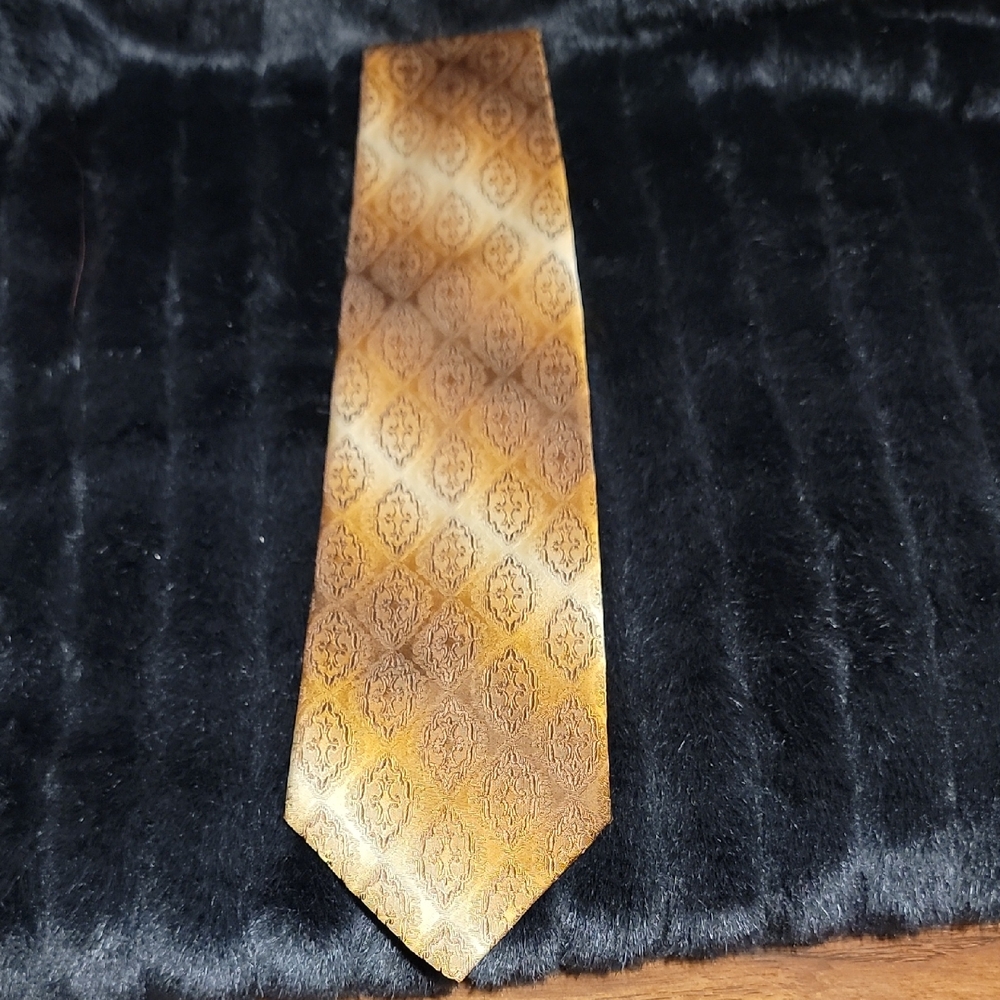 Vintage 1960s Aquamarine 400 Haute Couture de Curris Handmade Silk Tie